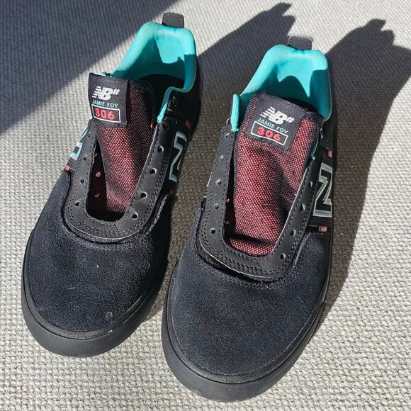 New Balance Jamie Foy #306 Mens Skate Skateboard Shoes Black and Red Size 9.5 - Picture 2 of 9